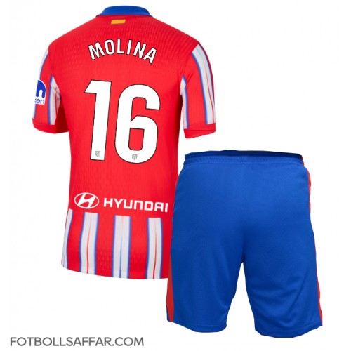 Atletico Madrid Nahuel Molina #16 Hemmadräkt Barn 2024-25 Kortärmad (+ Korta byxor)